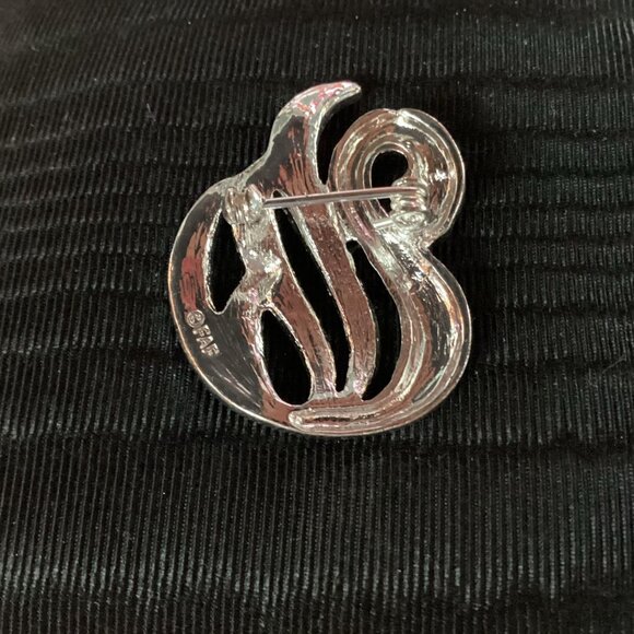 Vintage Rhinestone Swan Brooch. FAF Design - Picture 2 of 2